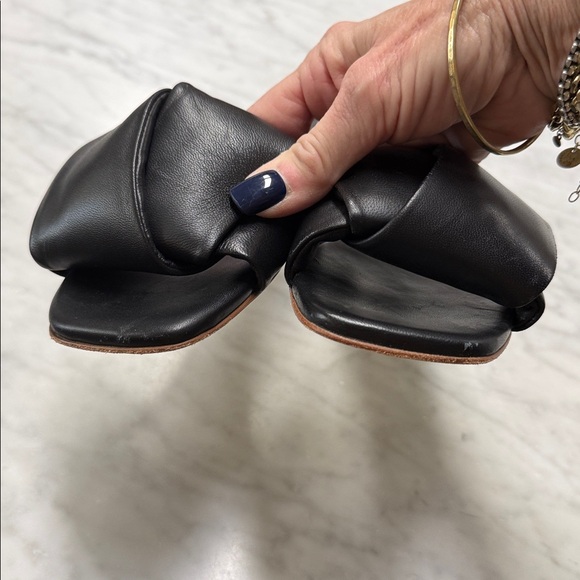 Jenni Kayne Women's Black Leather Dani Slide Size 36 - Picture 6 of 13